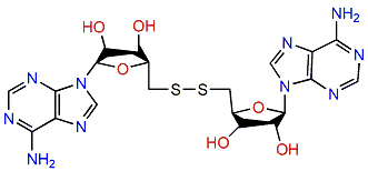 9-(5'-Deoxy-5'-thio-b-dxylofuranosyl)-adenine disulfide